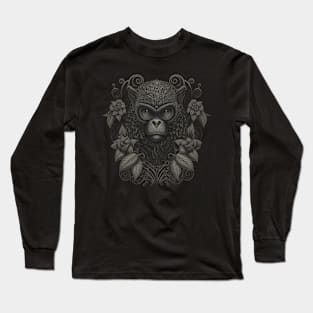 The owl is decorated with Javanese ornaments Long Sleeve T-Shirt